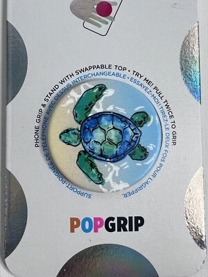 PopSockets Swappable Top PopGrip Turtle Tortuga Cell Phone Accessory NWT - Image 1 of 4