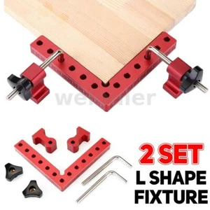 2er 90 Grad Ecke Klemme Rechtwinkel Griff Gehrungszwinge Winkelspanner 120/160m - Bild 1 von 12