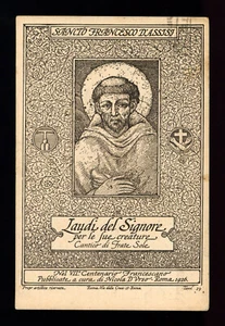 antica cartolina S.FRANCESCO D'ASSISI VII CENTENARIO - Picture 1 of 1