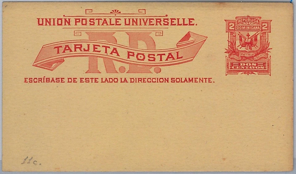 40320 DOMINICANA - HISTORIA POSTAL - TARJETA DE PAPELERÍA: Higgings & Gage # 9 Foto 1 de 1