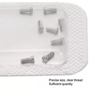 8PCS Micro Watch Repair Screws Stainless Steel Watch Back Cover Screws For B HPT - Picture 1 of 31