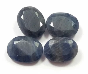 51 Ct Natural Blue Sapphire Oval Cut Good Quality Lot Madagascar Gems Untreated - Picture 1 of 6