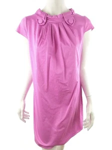 Closet Size 14 (42) Pink Short Mini Dress Cotton Short Sleeve - Picture 1 of 5