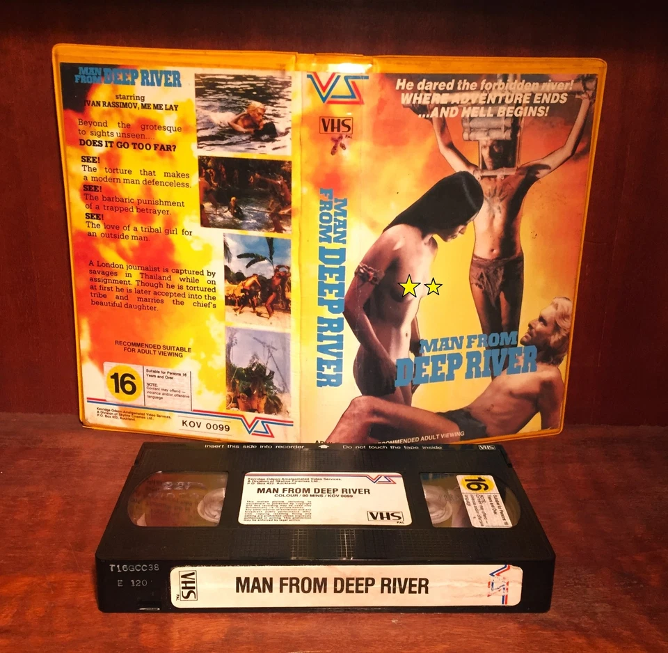 MAN FROM DEEP RIVER vhs KERRIDGE ODEON VIDEO super rare NZ issue Lenzi retro 70s - Image 1 of 1
