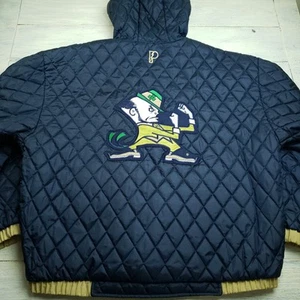 Giacca vintage Notre Dame Fighting Irish Pro Player taglia XL NCAA reversibile - Foto 1 di 13