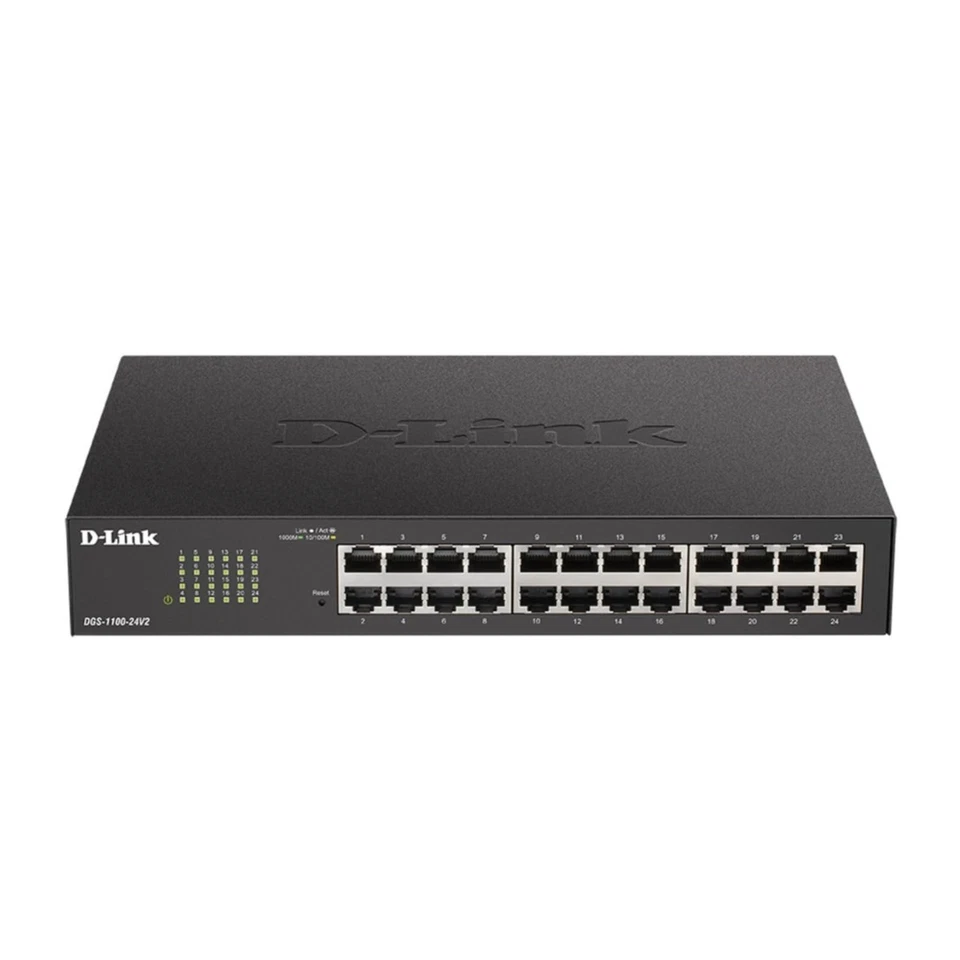 24 Port Gigabit Smart Managed Switch Energy Efficient Web Management NDAA Com... - Image 1 of 4