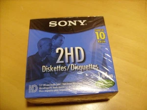 Sony 3,5" Diskette NEU versiegelt 10er Pack 2HD IBM formatiert - Bild 1 von 6