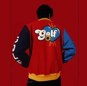 Zee Golf Wang–Style Varsity Jacket — Wool Body, Premium Embroidery - Picture 1 of 3