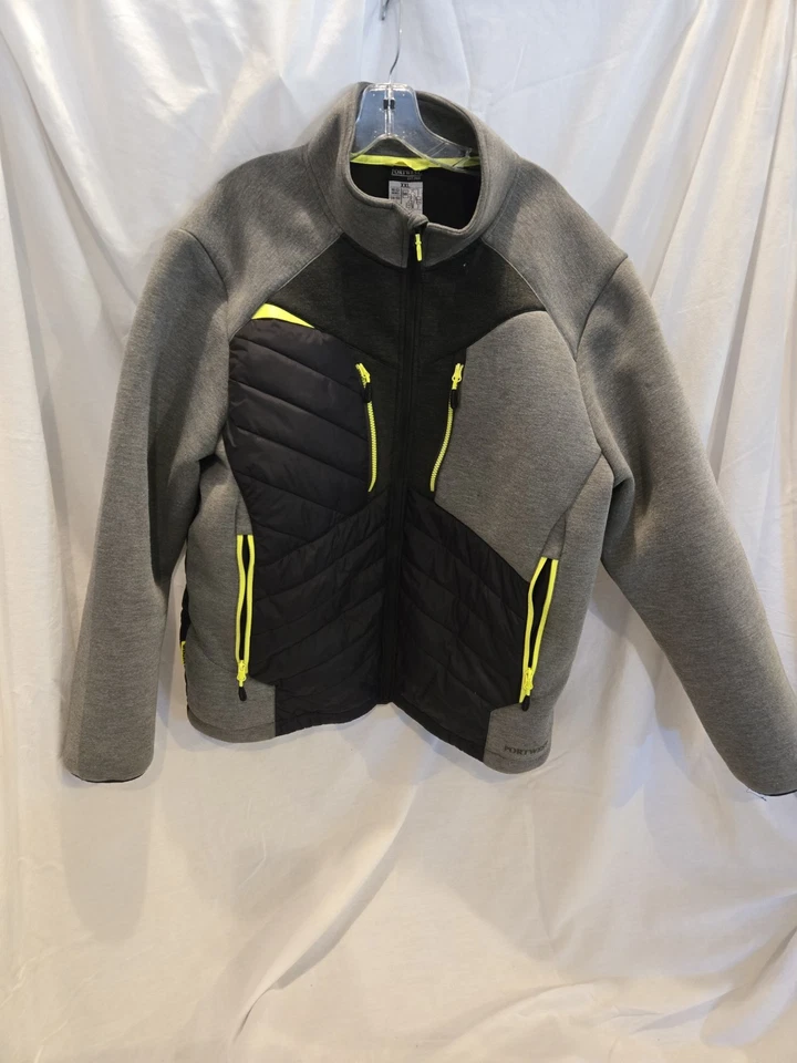 Chaqueta polar pesada Portwest Argyll cálida térmica ropa de trabajo abrigo exterior con cremallera Foto 1 de 4