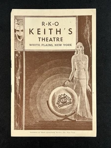 1932 RKO Keith's Theater / White Plains New York - Eine Stunde mit Ihnen - Vintage-Programm - Bild 1 von 3