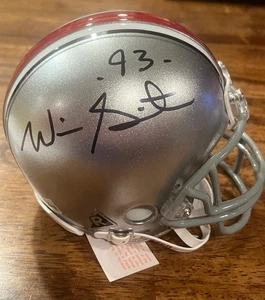 Will Smith -93- Hand Signed Autographed Ohio State Riddell Mini Helmet - Picture 1 of 5