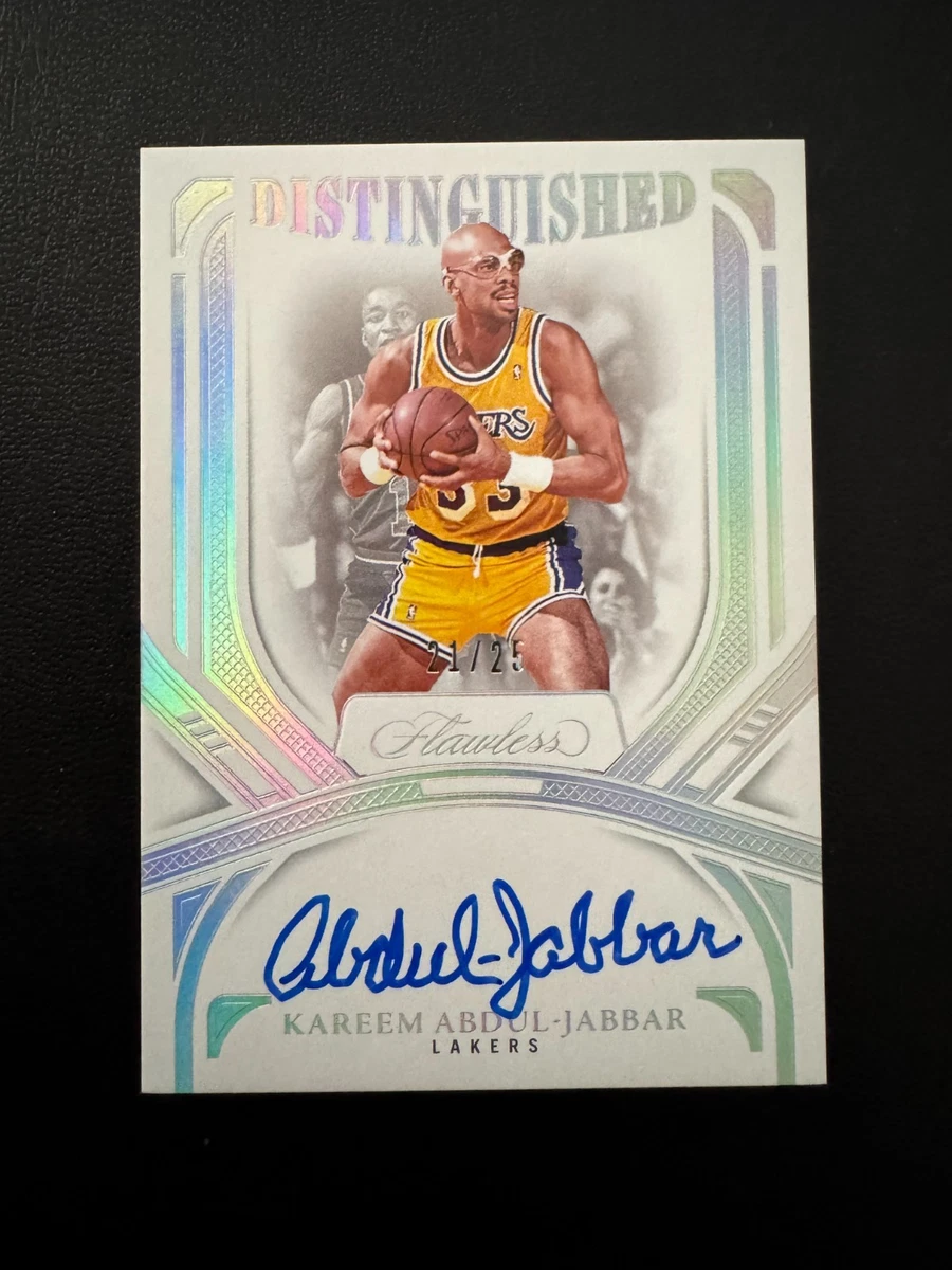 Kareem Abdul-Jabbar Panini Autographed Basketball Trading Cards