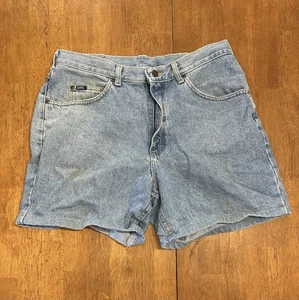 Vintage 80s Lee Jorts Jean Shorts Denim Size 36 - Picture 1 of 5