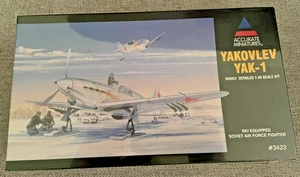 Accurate Miniatures Yakovlev Yak-1 Soviet Air Force Fighter 1/48 #3423 Sealed - Picture 1 of 6