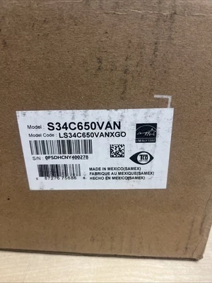 SAMSUNG S34C650VAN 34 ViewFinity Curved PC Monitor  New Open Box - Image 1 of 4