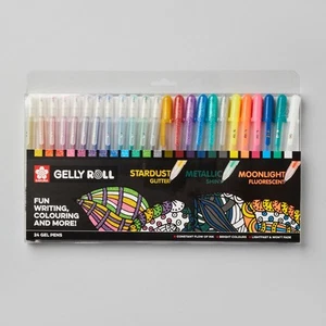 Sakura Gelly Roll Mixed Assorted Colours Set of 24 - Picture 1 of 1