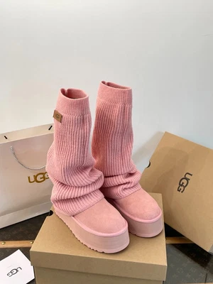 UGG Classic Mini Dipper Legwarmer Boot Pink Dawn (Women's) 1178990-PDW - Image 1 of 4