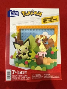 MEGA Pokemon Buildable Figure Set - COUNTRY SCENE (141 Pieces) HTJ04 Brand New - Picture 1 of 2