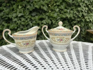 Noritake Nippon Toki Kaisha Sugar Bowl & Creamer - Picture 1 of 6