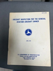 Flugzeuginspektion für den Flugzeugbesitzer der Allgemeinen Luftfahrt Vintage April 1978 Buch - Bild 1 von 3