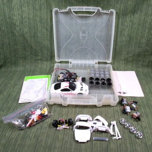 Vintage Radio Shack XMODS RC Car & Misc. Parts in XMODS Plastic Case *FOR PARTS* - Picture 1 of 17