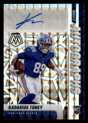 2021 Panini Mosaic Kadarius Toney Auto Silver Prizm Rookie RC #RA-12 Autographs - Image 1 of 2
