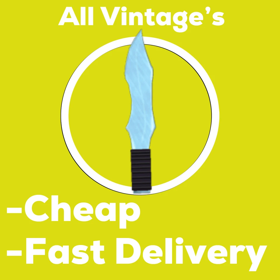 ROBLOX Murder Mystery 2 (MM2) All Vintage Weapons 10/10 Knives And Guns