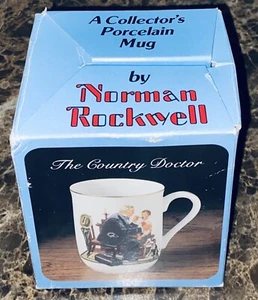 Vintage Norman Rockwell The Country Doctor Porzellan Sammeltasse 1985 NEU - Bild 1 von 6
