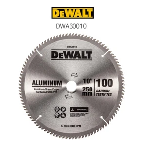 DeWALT DWA30010(250x2.0mmx100T) aluminum CUTTING Circular Saw Blade - Picture 1 of 2