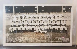 1949 Raro Yogi Berra Firmado Larry Berra ~ Campeones de los Yankees de Nueva York ~ Autógrafos  - Imagen 1 de 18