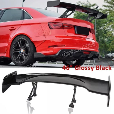 For Audi S3 A3 A4 S4 A5 A6 A7 A8 S6 46" Gloss Rear Trunk Spoiler Racing GT Wing Foto 1 de 4