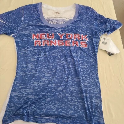 New York Rangers NHL Blue Shirt Size Womens Size L Large - New - Image 1 of 4