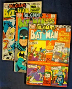 B A T M A N  vintage lot 3 GIANT 80-pg DC Comics! - Picture 1 of 16