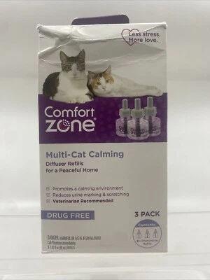 Comfort Zone Multi-Cat Diffuser Refills - Cats & Kittens 3 pk -1.62 Oz Drug Free - Image 1 of 4