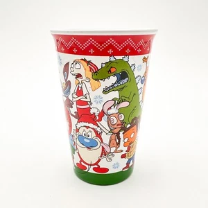Ren & Stimpy Rugrats Nickelodeon Characters Christmas Mug 2018 Viacom Ceramic - Imagen 1 de 11