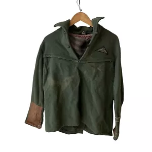 Suéter de Caza Woolrich Oscuro Años 30-40 De Colección Con Parche Lana Envejecida Leer - Imagen 1 de 14