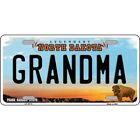 Grandma North Dakota Metal Novelty License Plate Car Auto And Truck