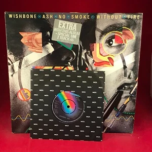 WISHBONE ASH No Smoke Without Fire 1978 UK Vinyl LP + INNER + 7" original C - Picture 1 of 8