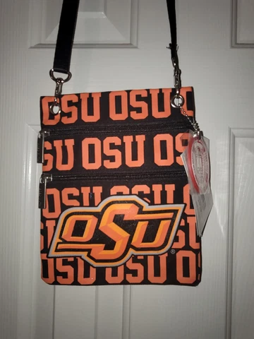 Oklahoma State Cowboys Purse Small Tote  Phone ID Wallet Bag OSU Orange Black Cover