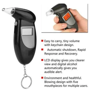 LCD Bildschirm Mini Alkohol Atemtester Analysator Lügendetektor Alkoholtester - Bild 1 von 1