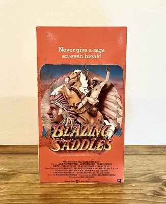 Blazing Saddles (VHS, 1974) Mel Brooks Gene Wilder Madeline Kahn Cult Classic  - Image 1 of 4