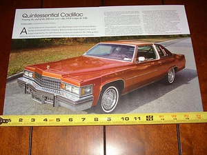 1978 CADILLAC Coupe De Ville - ORIGINAL 2017 ARTICLE - Imagen 1 de 3