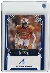 2022 Leaf Draft ROOKIE AUTO Blue #BA-AT1 Alontae Taylor TENNESSEE VOLUNTEERS - Picture 1 of 2