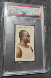 Jack Johnson Boxing Rookie 1909 Ogden’s Cigarettes Pugilists & Wrestlers PSA 2 - Bild 1 von 2