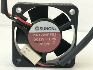 For SUNON KD1204PFS2 DC12V 1.1W 4010 40mm 2pin mute cooling fan - Picture 1 of 2