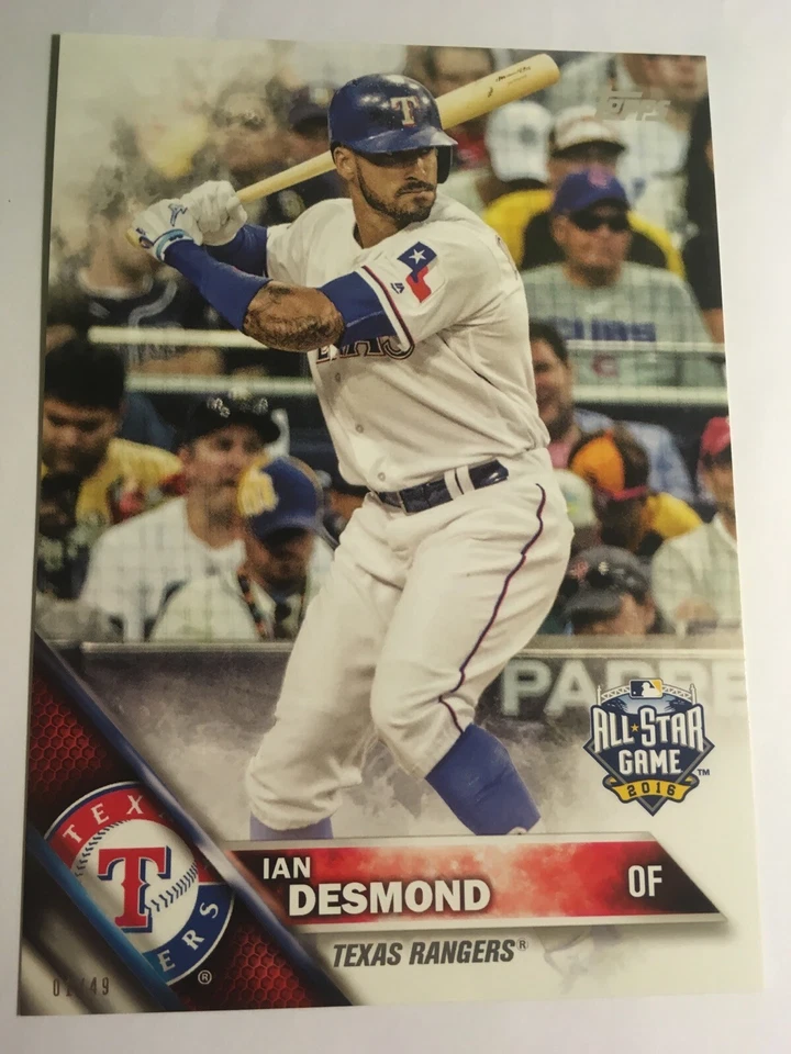 2016 Topps Update Jumbo 5x7 Ian Desmond Rangers US23 AS #’d 06/49 - Image 1 of 1