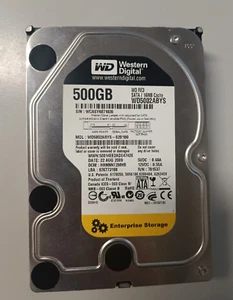 500 GB SATA FESTPLATTE DELL WD5002ABYS WD RE3 HDD 7200RPM 3,5 ZOLL - Bild 1 von 2