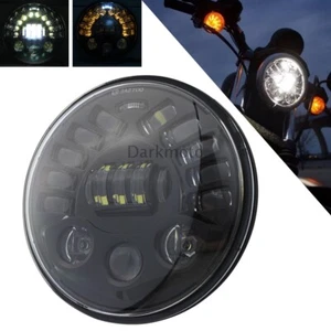 Waterproof High Low beam 5.75inch Round LED Headlight H4 Bulb 16LED Aluminum - Picture 1 of 12