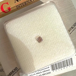 NATURAL Untreated Fancy Purple Pink Diamond 0.39ct AIG CERTIFIED Blister SI1 Cut - Picture 1 of 6