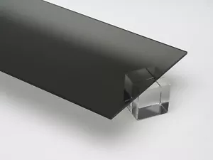 Acrylic Grey Tinted Plexiglass 1/8" x 12" x 12” Plastic Sheet #2064 - Picture 1 of 2